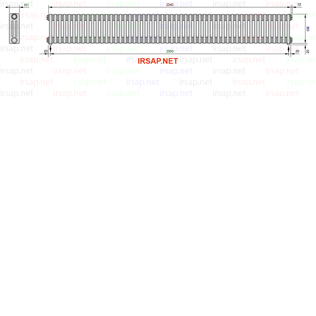 Радиатор IRSAP Tesi 30365/52 T16 CL 01